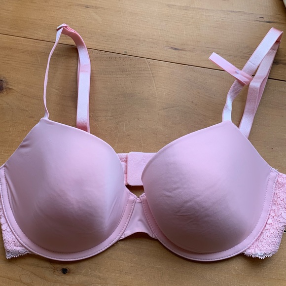NWOT / 34D / La Vie en Rose / Soft Pink & Lace Bra - Picture 1 of 8